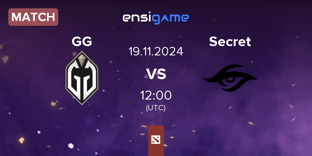 Match Gaimin Gladiators GG vs Team Secret Secret | 19.11