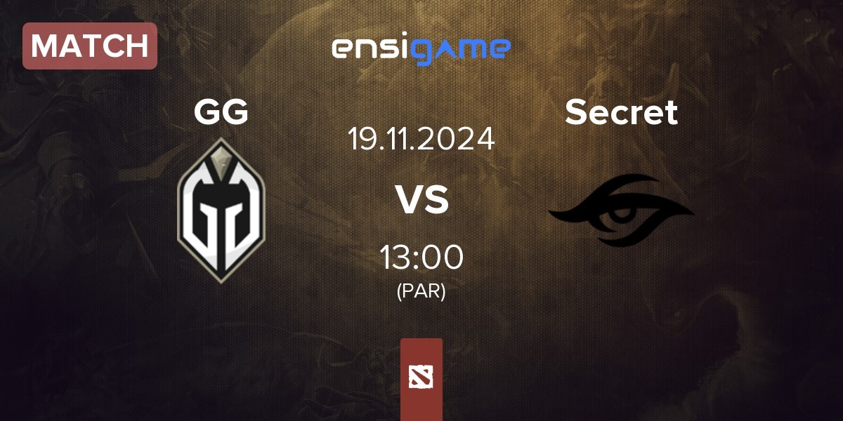 Match Gaimin Gladiators GG vs Team Secret Secret | 19.11