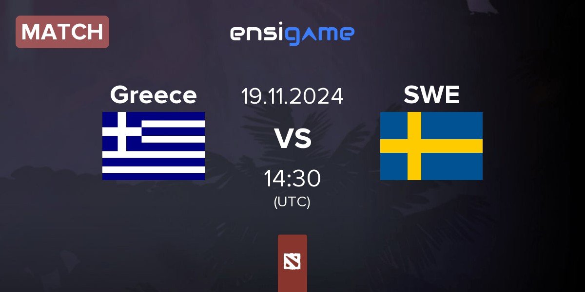 Match Greece vs Sweden SWE | 19.11