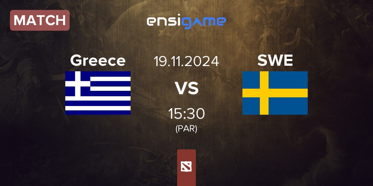 Match Greece vs Sweden SWE | 19.11