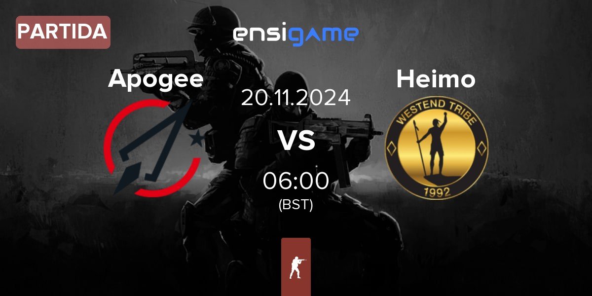 Partida Apogee vs Heimo Esports Heimo | 20.11