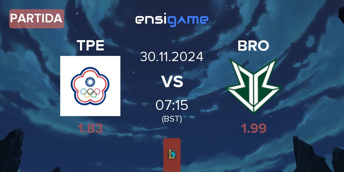 Partida Chinese Taipei TPE vs OKSavingsBank BRION BRO | 30.11