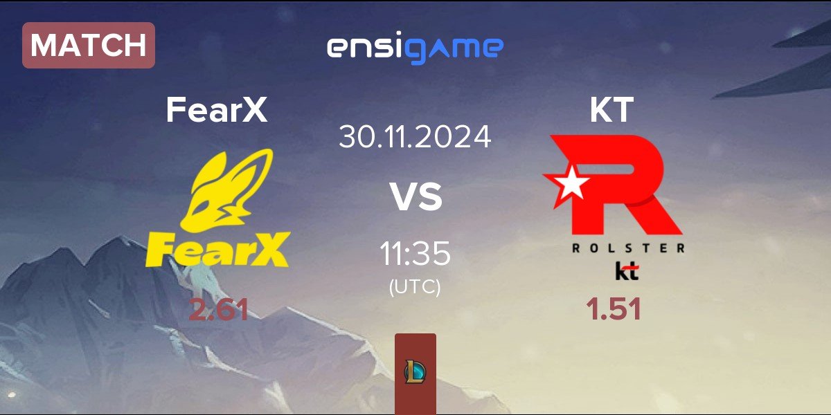 Match BNK FearX FearX vs KT Rolster KT | 30.11