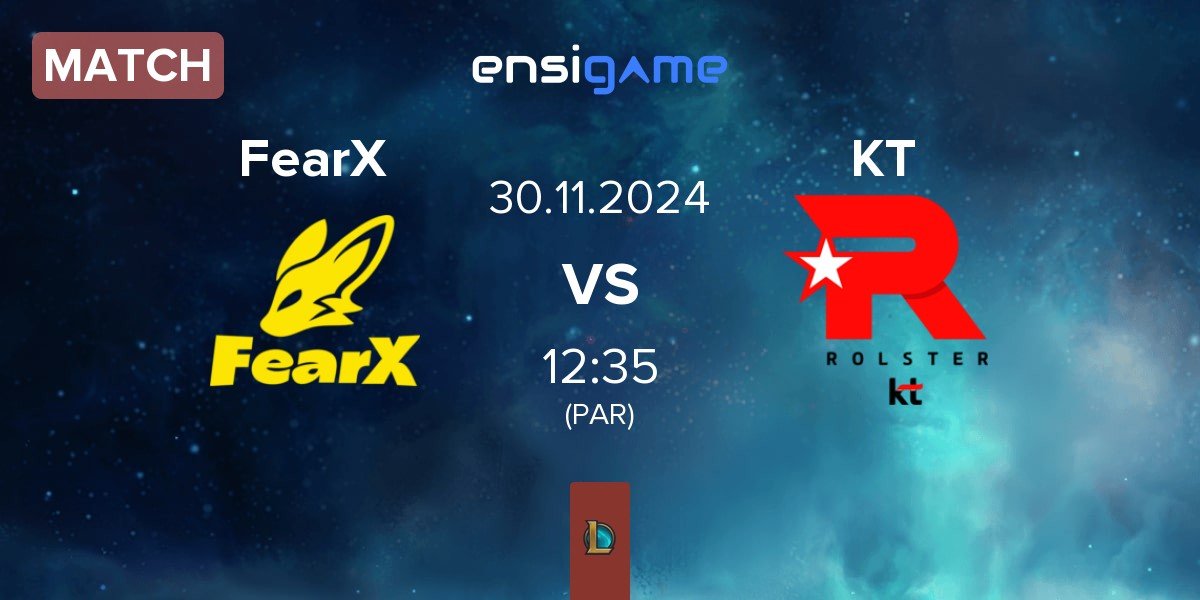 Match BNK FearX FearX vs KT Rolster KT | 30.11