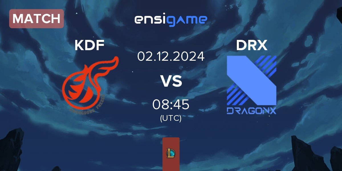 Match Kwangdong Freecs KDF vs DRX | 02.12