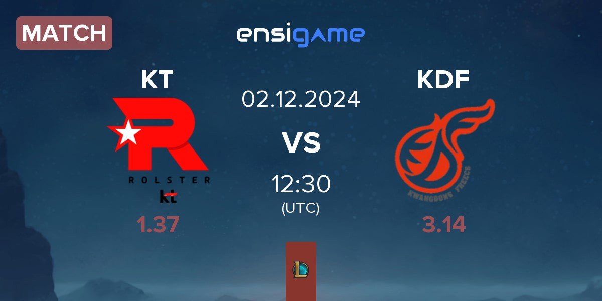 Match KT Rolster KT vs Kwangdong Freecs KDF | 02.12