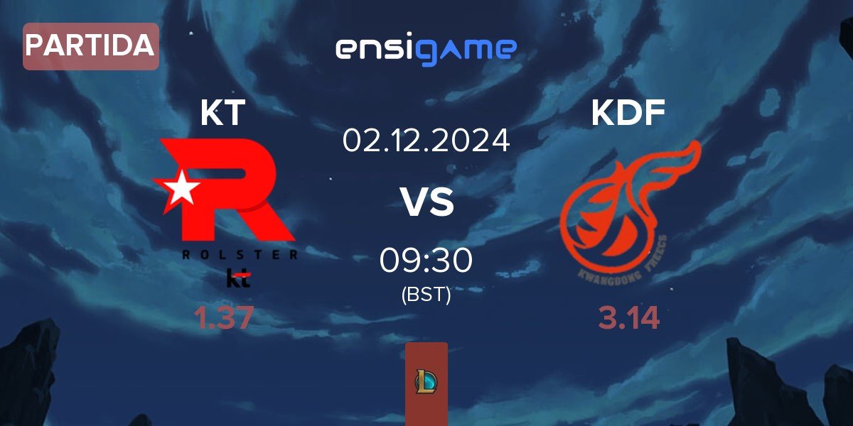 Partida KT Rolster KT vs Kwangdong Freecs KDF | 02.12