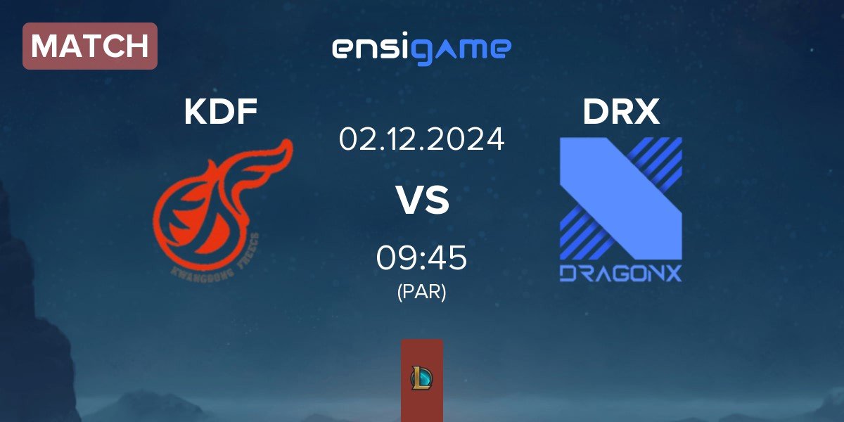 Match Kwangdong Freecs KDF vs DRX | 02.12