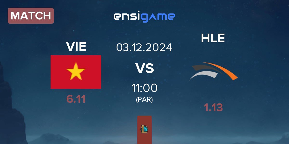 Match Vietnam VIE vs Hanwha Life Esports HLE | 03.12