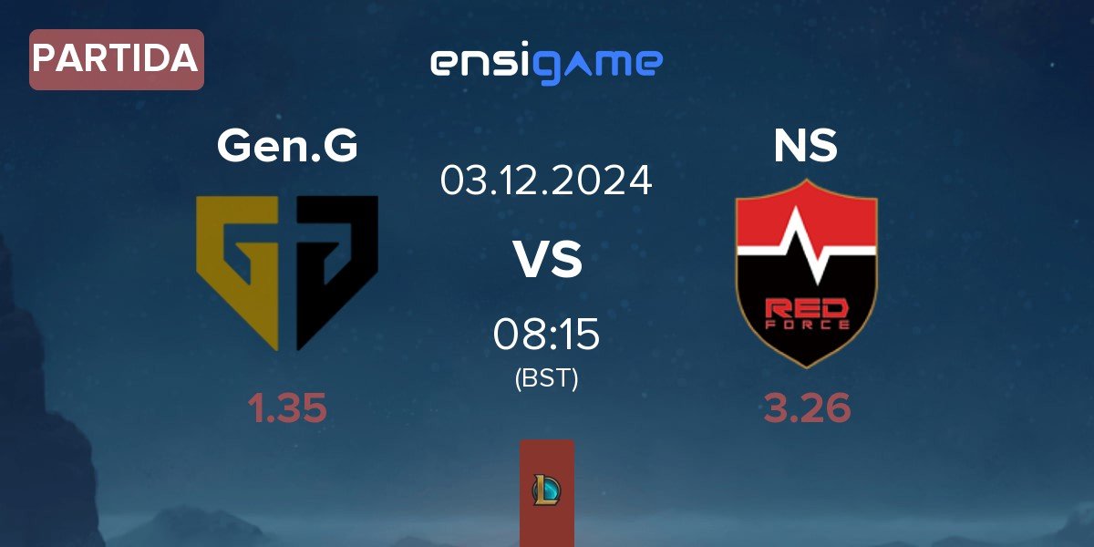 Partida Gen.G Esports Gen.G vs Nongshim RedForce NS | 03.12