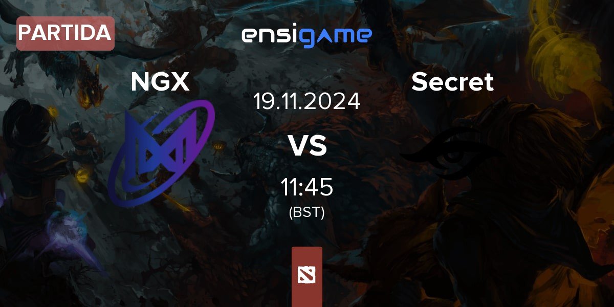 Partida Nigma Galaxy NGX vs Team Secret Secret | 19.11