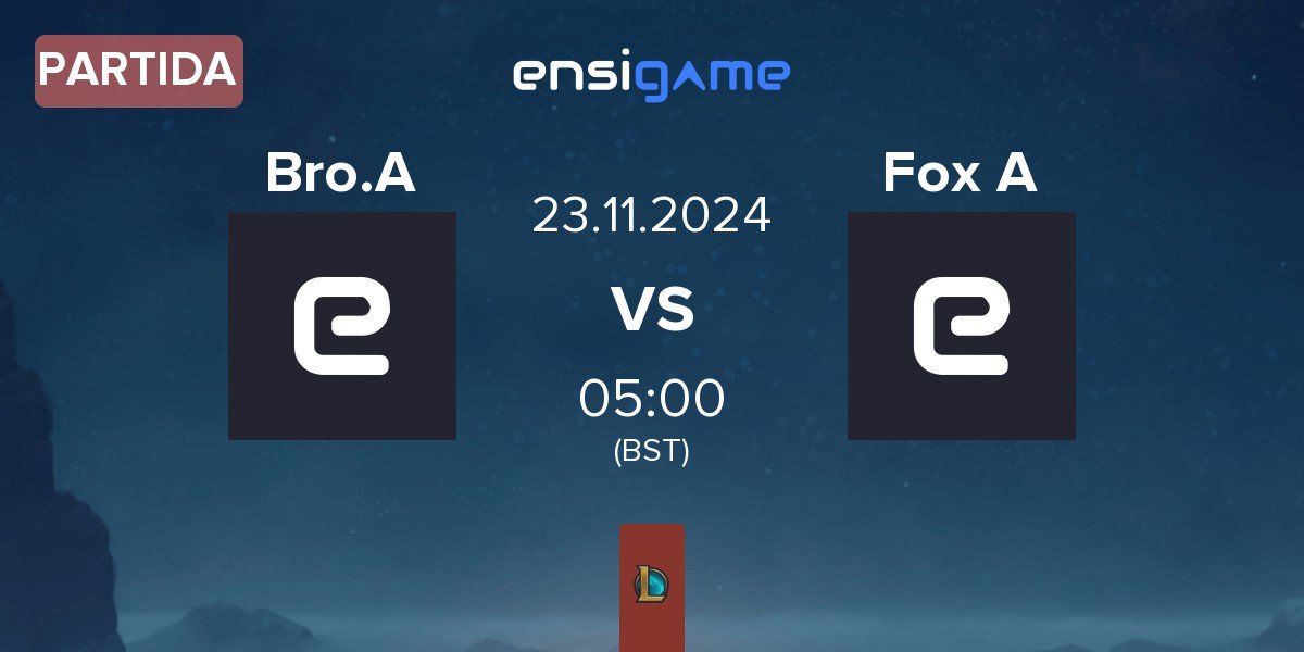 Partida OKSavingsBank BRION Academy Bro.A vs BNK FearX Academy Fox A | 23.11