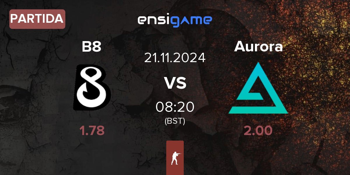 Partida B8 vs Aurora Gaming Aurora | 21.11