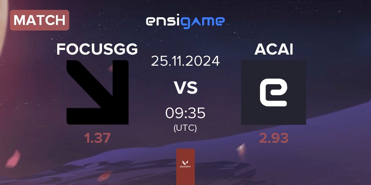 Match FOCUSGG vs Acai Underworld ACAI | 25.11