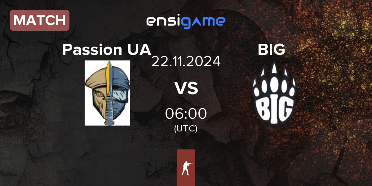 Match Passion UA vs BIG | 22.11