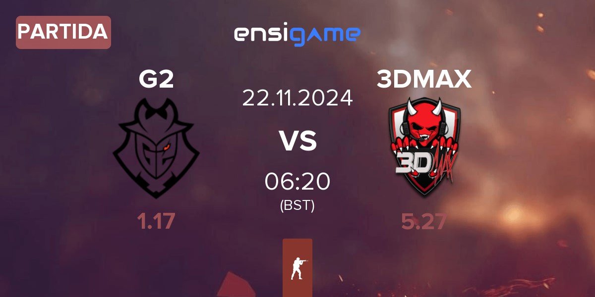 Partida G2 Esports G2 vs 3DMAX | 22.11