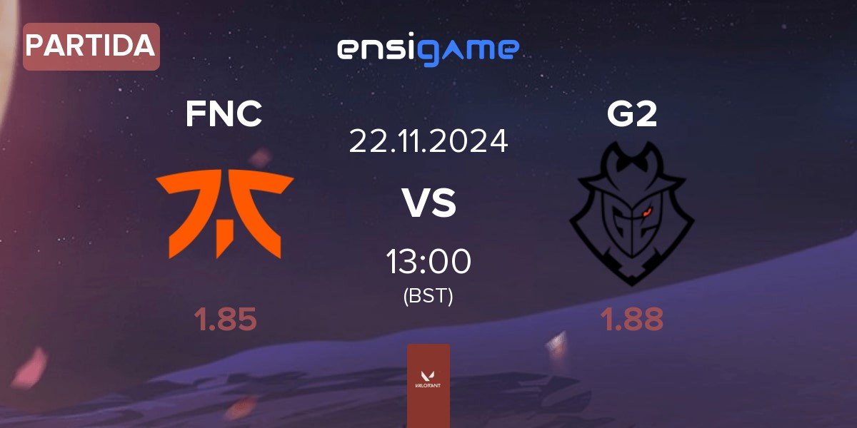 Partida Fnatic FNC vs G2 Esports G2 | 22.11