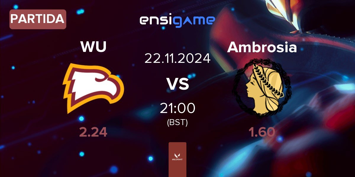 Partida Winthrop University WU vs Ambrosia | 21.11