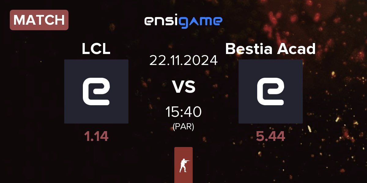 Match LaChampionsLiga LCL vs Bestia Academy Bestia Acad | 22.11