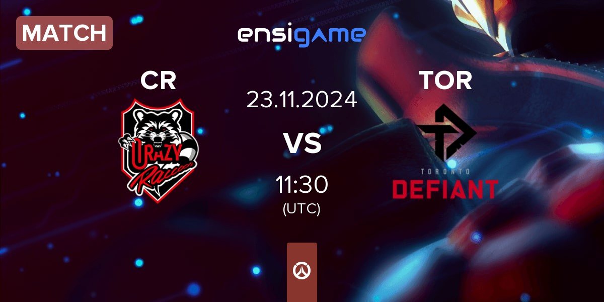 Match Crazy Raccoon CR vs Toronto Defiant TOR | 23.11