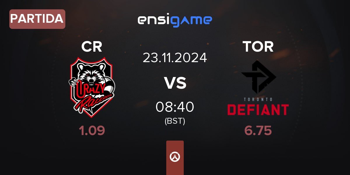 Partida Crazy Raccoon CR vs Toronto Defiant TOR | 23.11