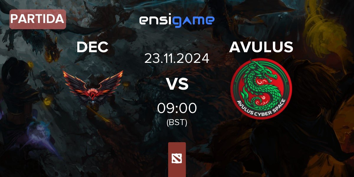 Partida Dragon Esports Club DEC vs AVULUS | 23.11