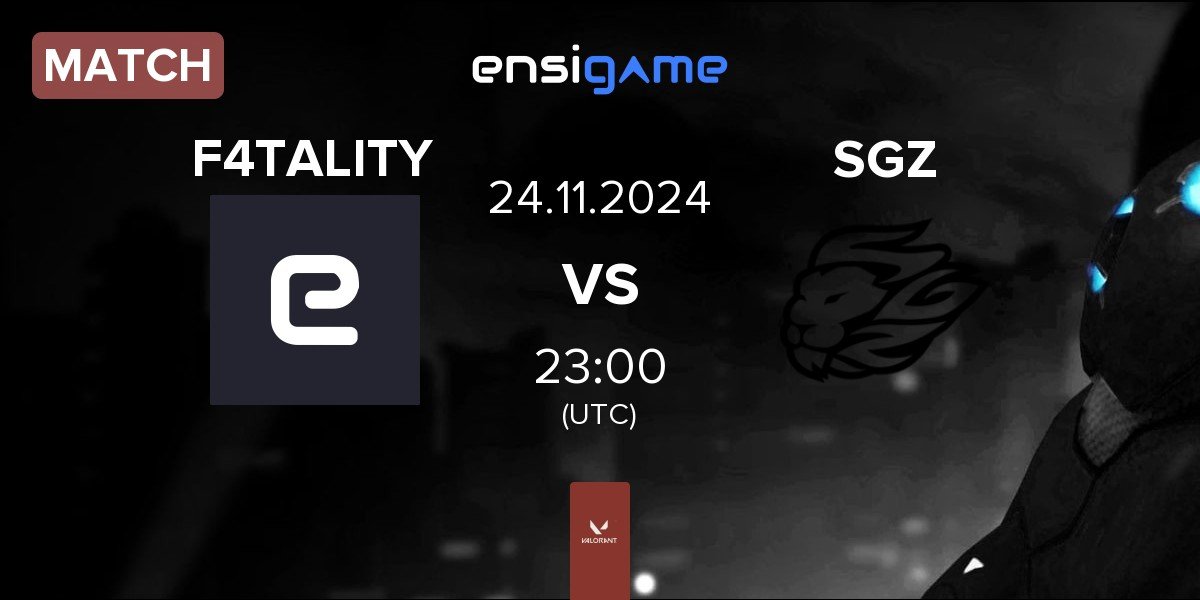 Match F4TALITY eSports F4TALITY vs SAGAZ SGZ | 24.11