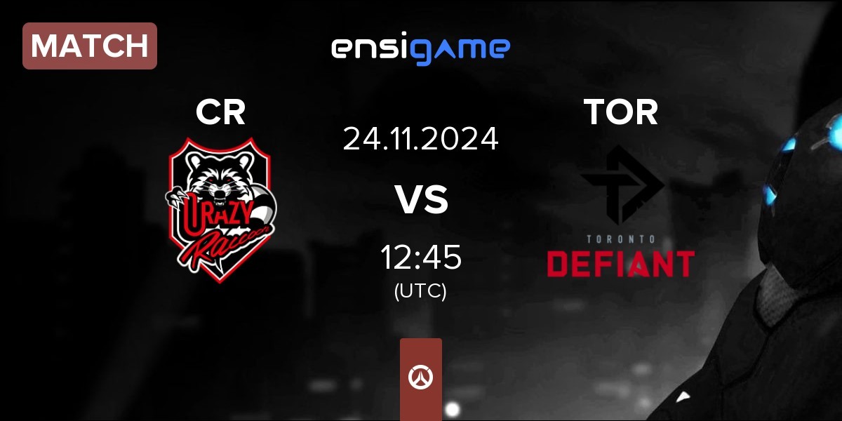 Match Crazy Raccoon CR vs Toronto Defiant TOR | 24.11