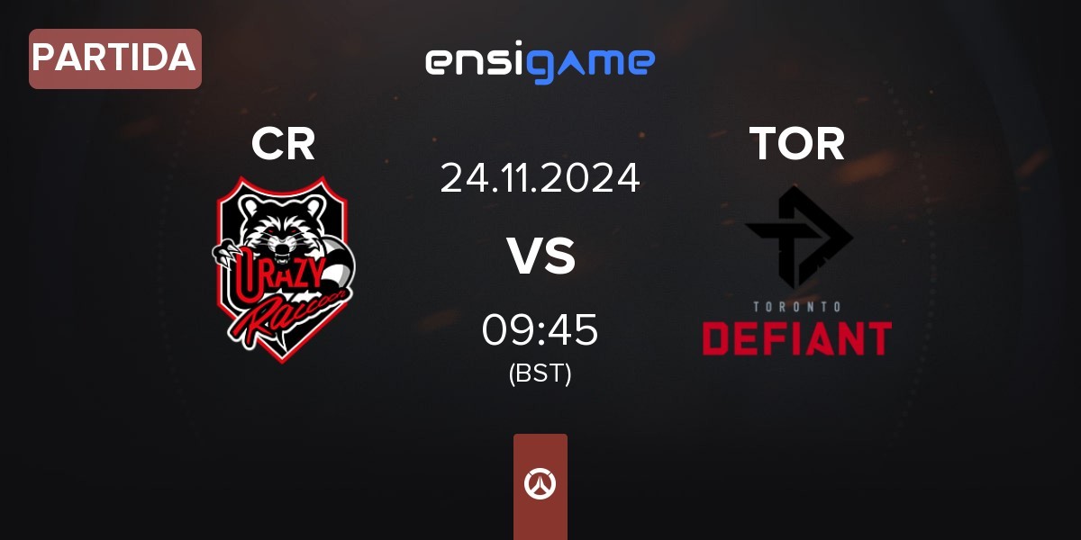 Partida Crazy Raccoon CR vs Toronto Defiant TOR | 24.11