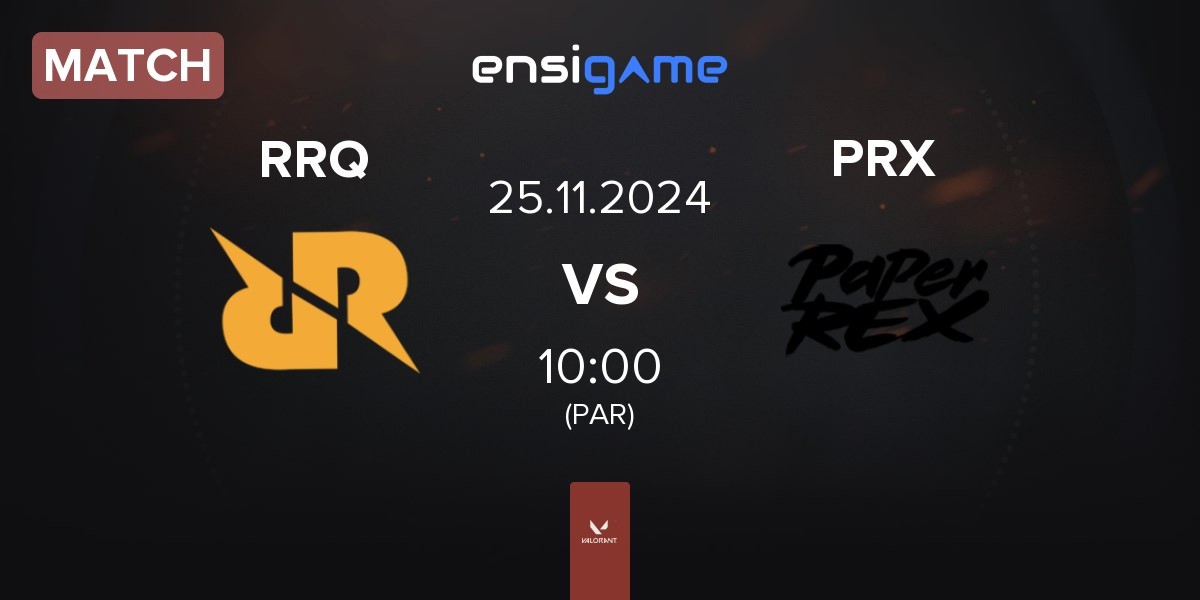 Match Rex Regum Qeon RRQ vs Paper Rex PRX | 25.11