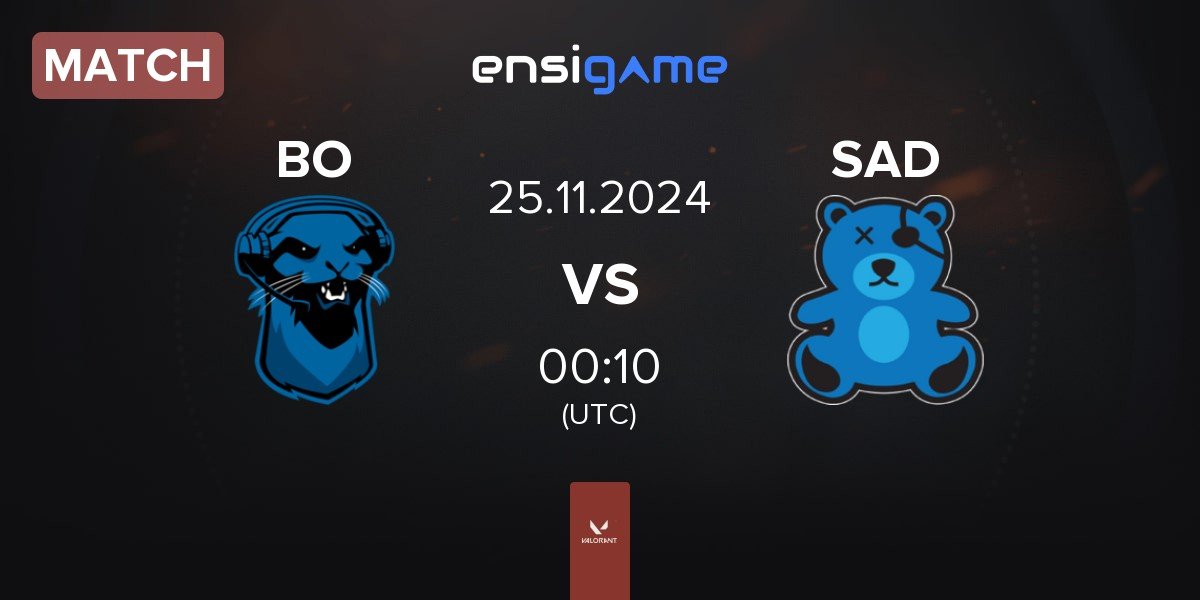 Match Blue Otter BO vs SaD Esports SAD | 25.11