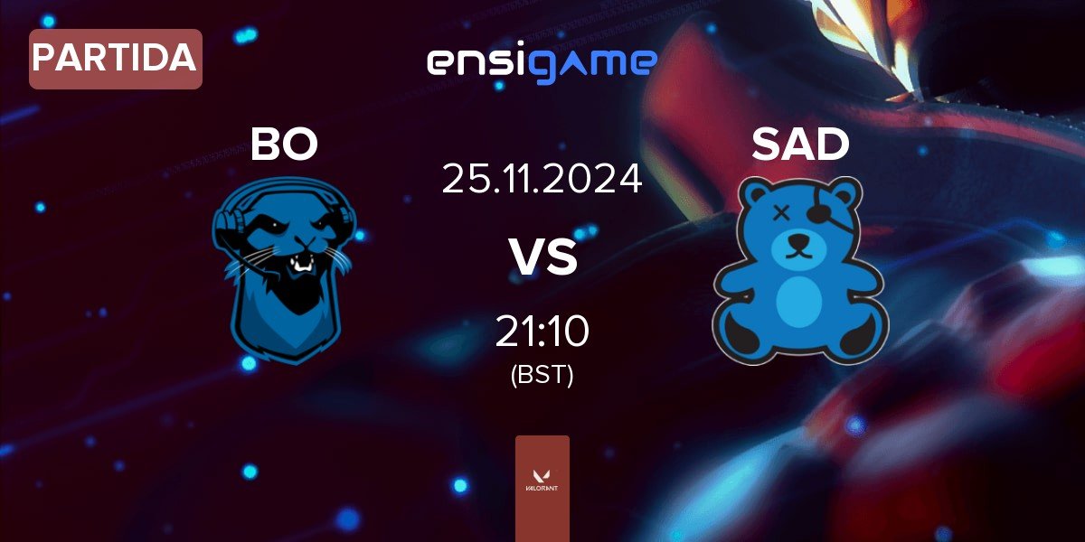 Partida Blue Otter BO vs SaD Esports SAD | 25.11