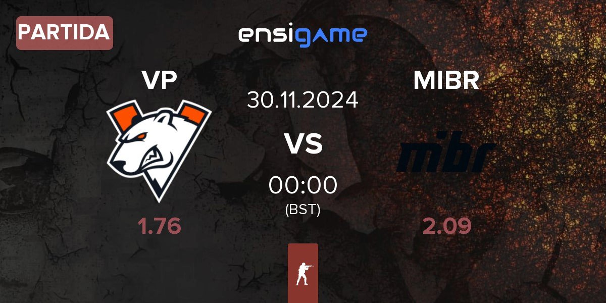 Partida Virtus.Pro VP vs Made in Brazil MIBR | 30.11