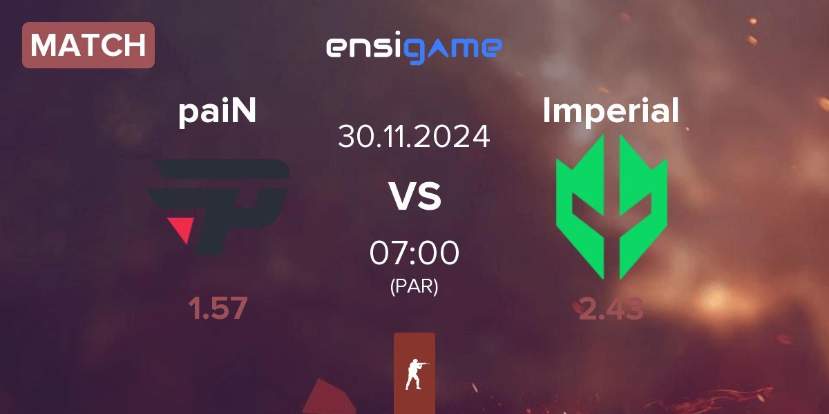 Match paiN Gaming paiN vs Imperial Esports Imperial | 30.11