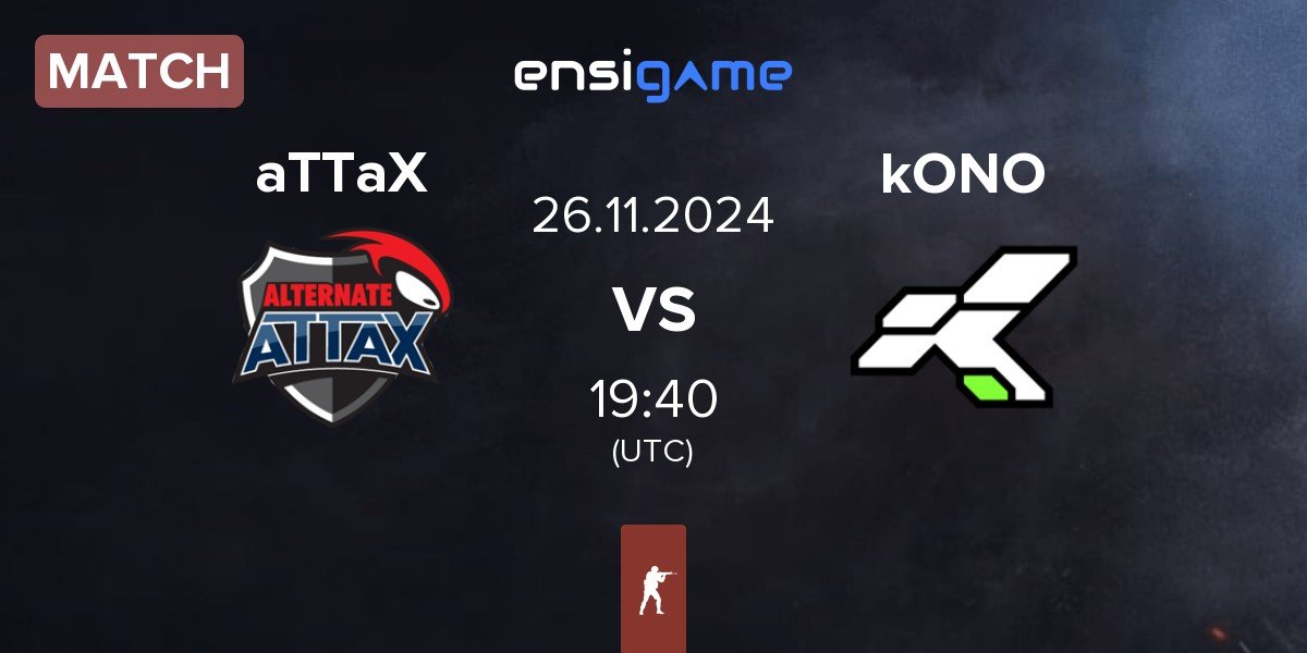 Match ALTERNATE aTTaX aTTaX vs kONO.ECF kONO | 26.11