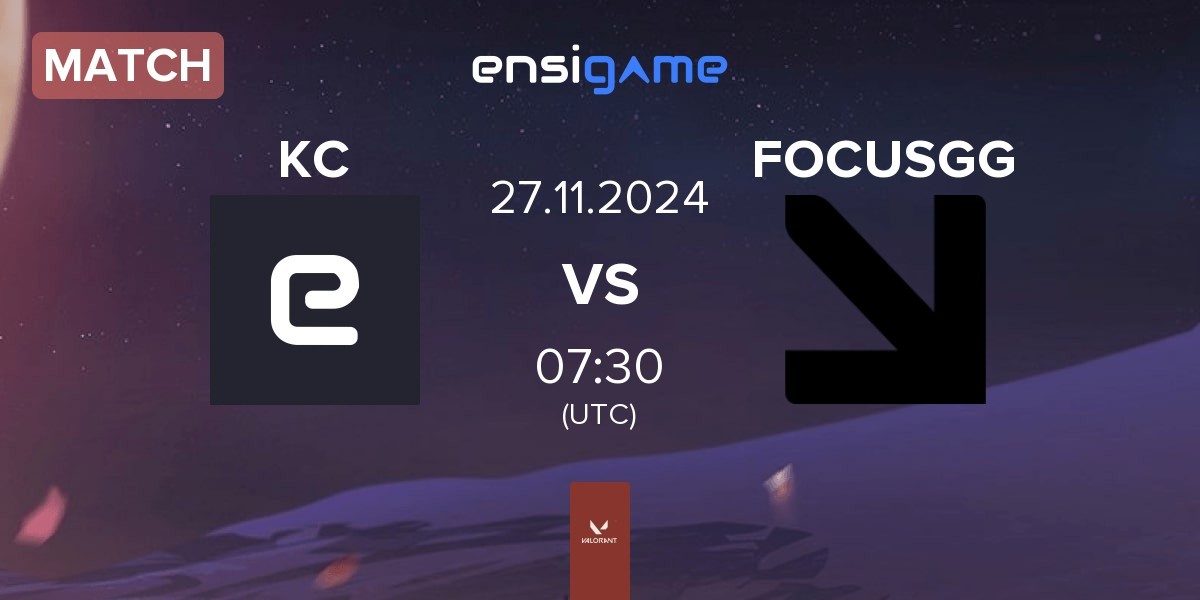 Match Kebab Clan KC vs FOCUSGG | 27.11