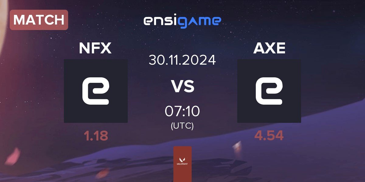 Match NOEZ FOXX NFX vs AXELERATE AXE | 30.11