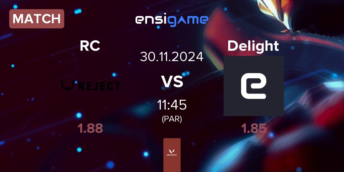 Match REJECT RC vs Delight | 30.11