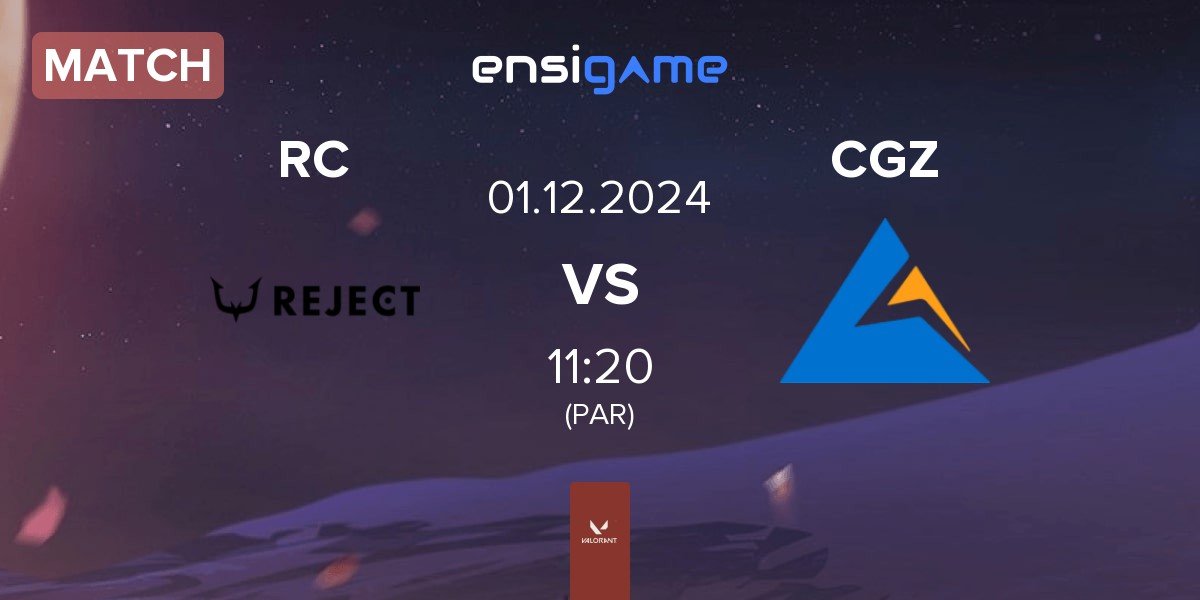 Match REJECT RC vs Crest Gaming Zst CGZ | 01.12