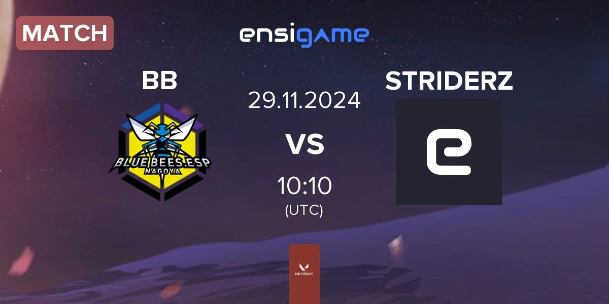 Match BLUE BEES BB vs STRIDERZ | 29.11