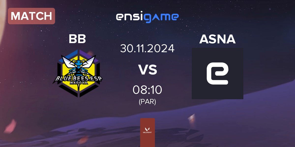 Match BLUE BEES BB vs ASNA | 30.11