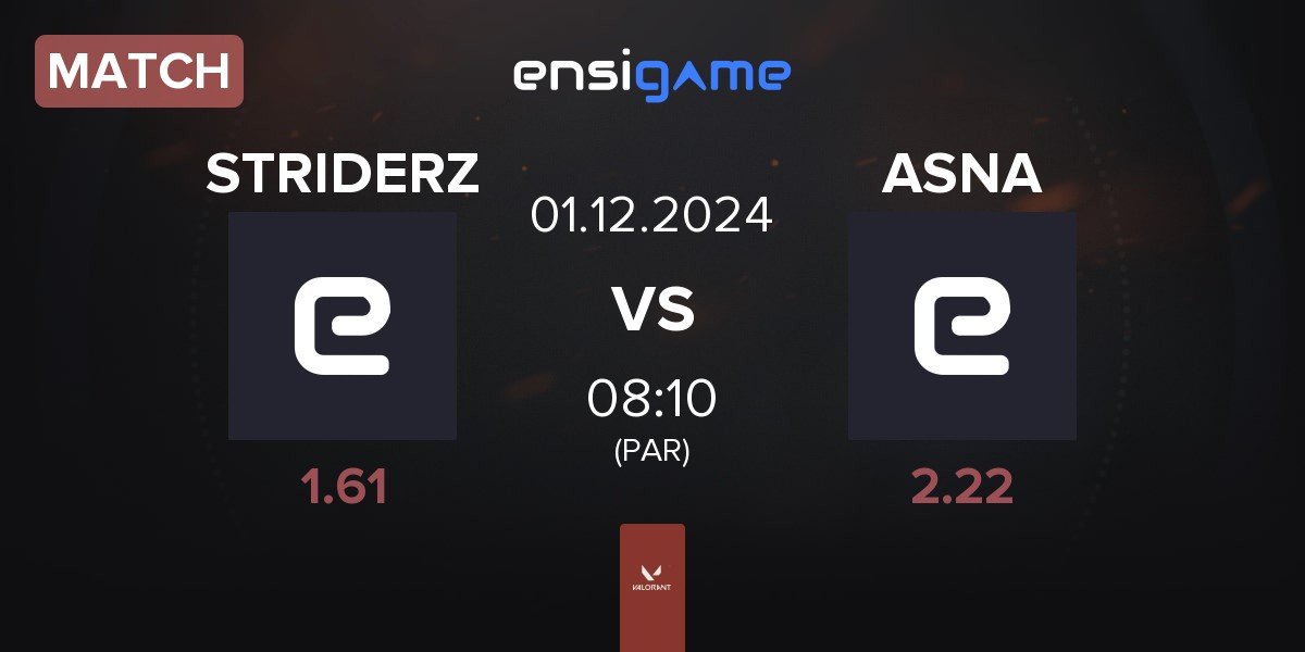 Match STRIDERZ vs ASNA | 01.12