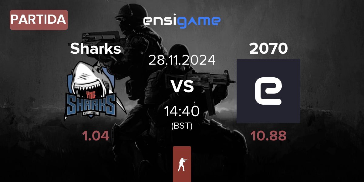 Partida Sharks Esports Sharks vs 2070 | 28.11