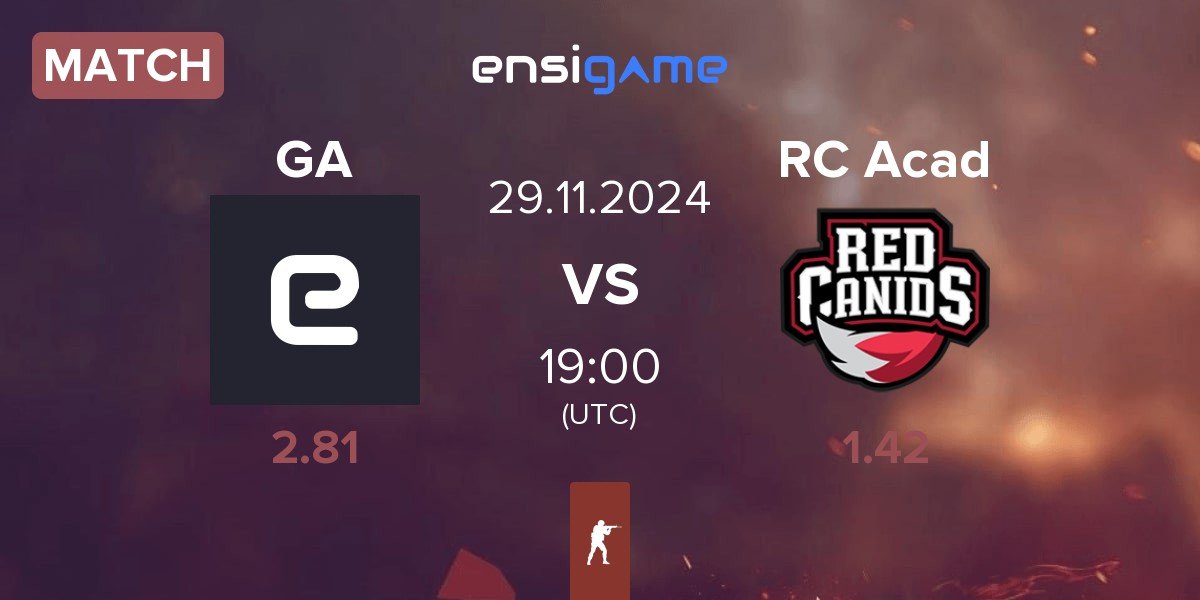 Match Galorys Academy GA vs RED Canids Academy RC Acad | 29.11