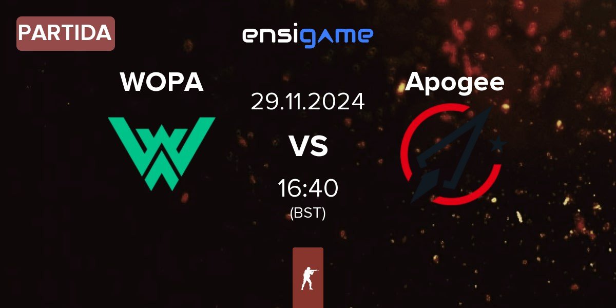 Partida WOPA Esport WOPA vs Apogee | 29.11