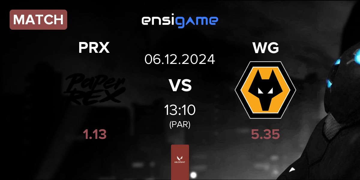 Match Paper Rex PRX vs Wolves Esports WG | 06.12