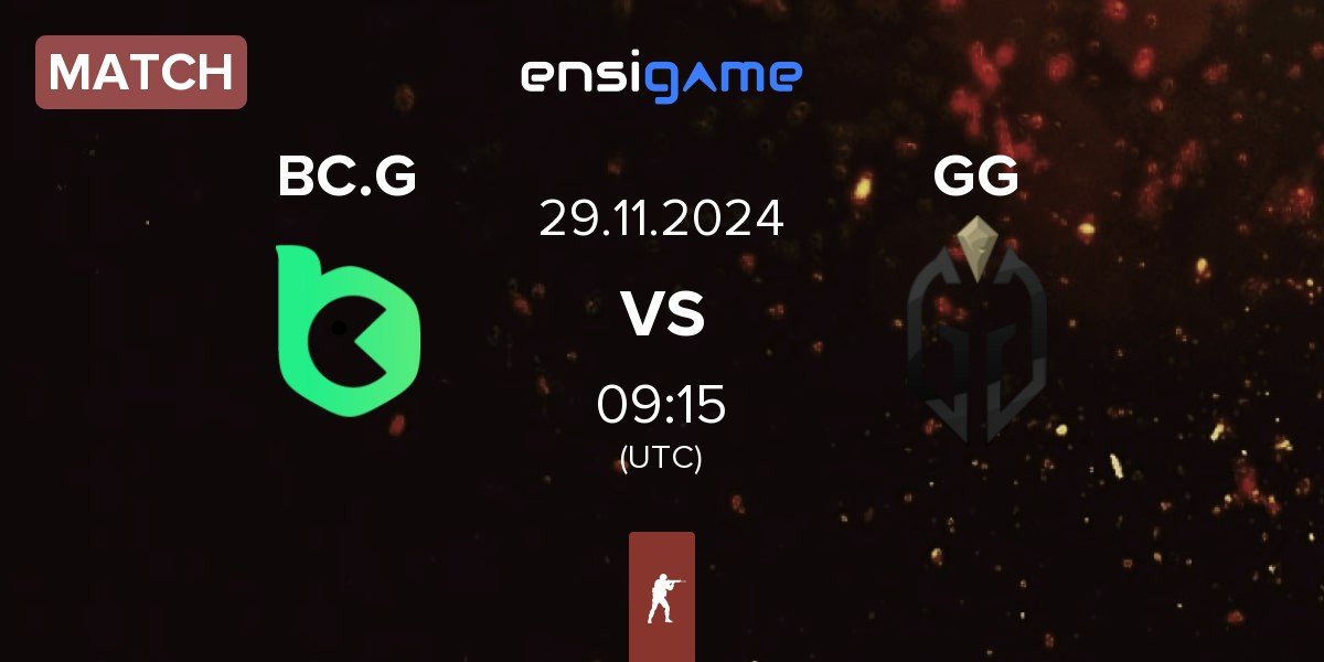 Match BC.Game Esports BC.G vs Gaimin Gladiators GG | 29.11