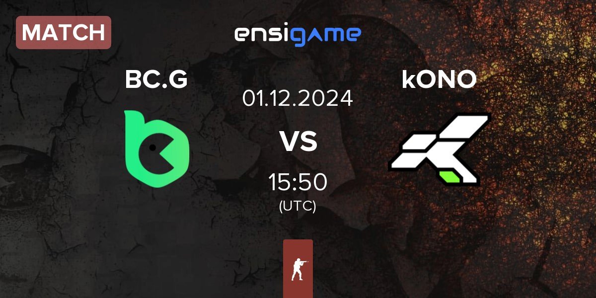 Match BC.Game Esports BC.G vs kONO.ECF kONO | 01.12