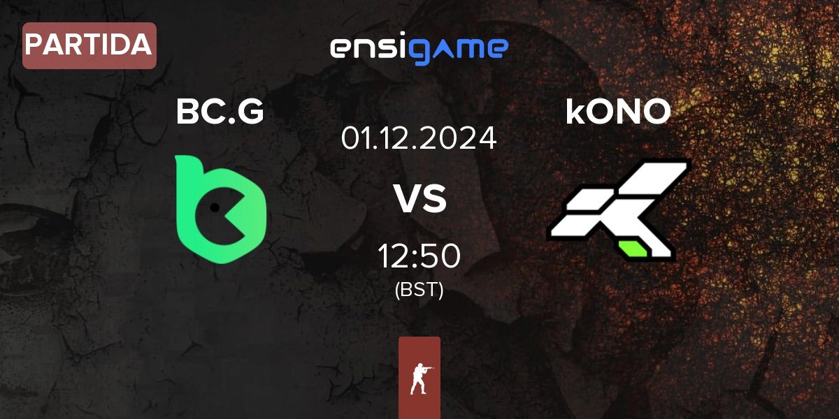 Partida BC.Game Esports BC.G vs kONO.ECF kONO | 01.12