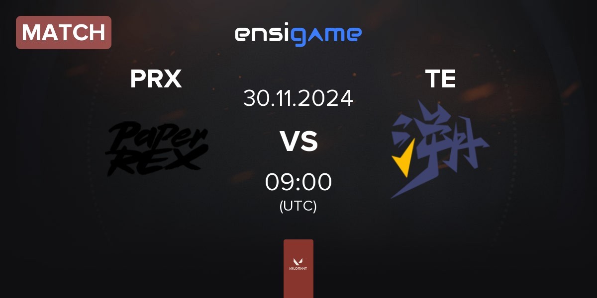 Match Paper Rex PRX vs Trace Esports TE | 30.11